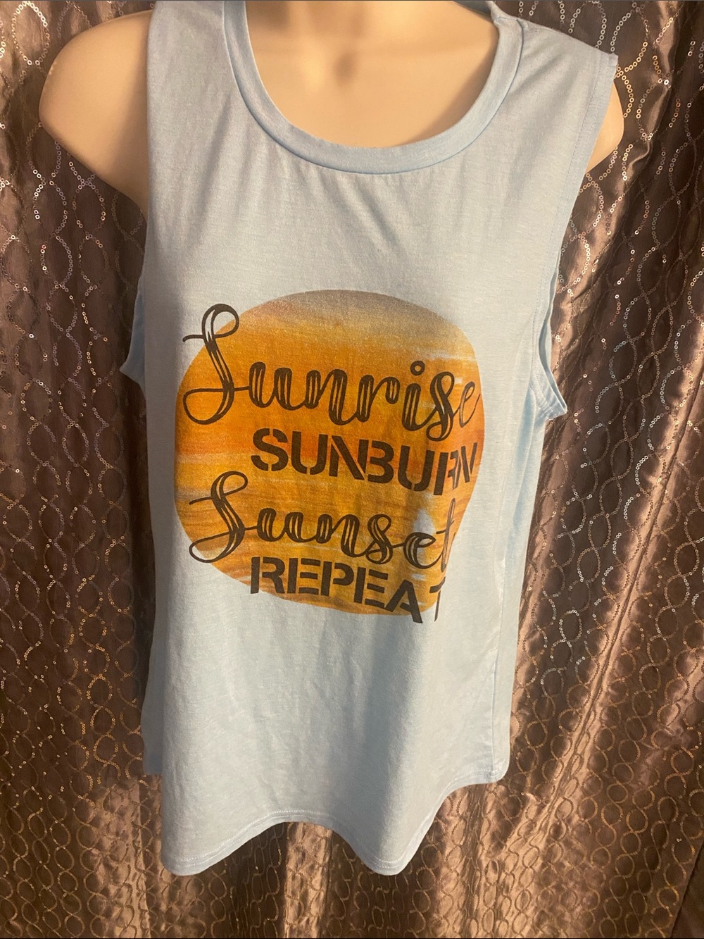Sunrise Sunset Repeat Graphic Tank Top